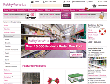 Tablet Screenshot of hobbyflorist.ie